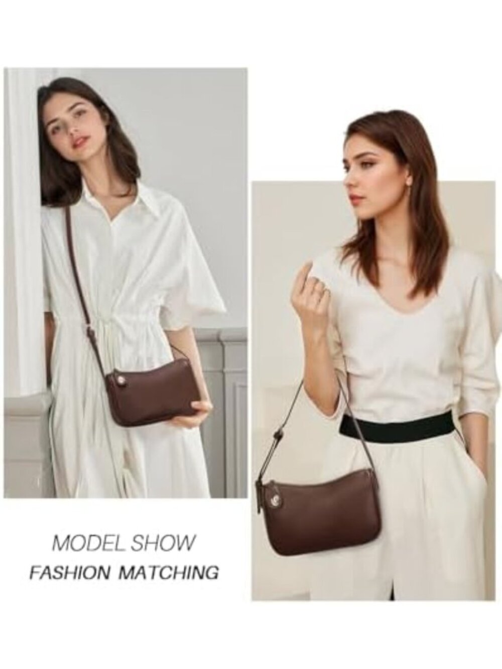 Stylish Vegan Leather Crossbody Bag for Women, RFID Anti-Theft Shoulder Purse - Picture 2 of 6